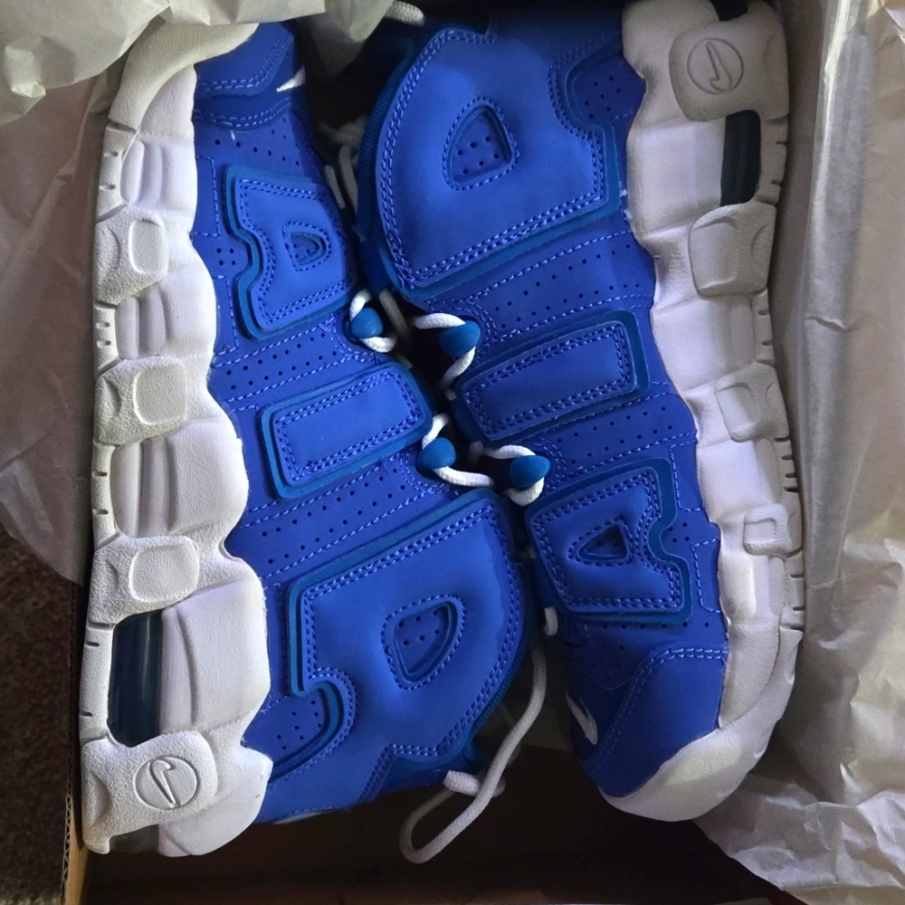 NEW | NIKE GSB AIR MORE UPTEMPO-BLUE - Size 5Y